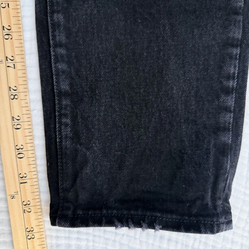 Abercrombie & Fitch 90s Slim Jeans Mens 36x33 Black A&F Vintage Stretch Denim
